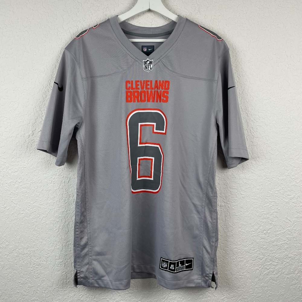 NFL Cleveland Browns Baker Mayfield #6 Alternate Game Large Gray Nike Jersey - Picture 2 of 12